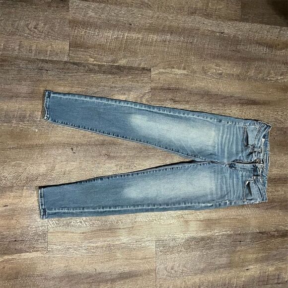 American Eagle Women's Skinny Jeans Medium Wash Blue High Rise Stretch - Picture 3 of 8